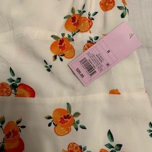 Orange printed dress